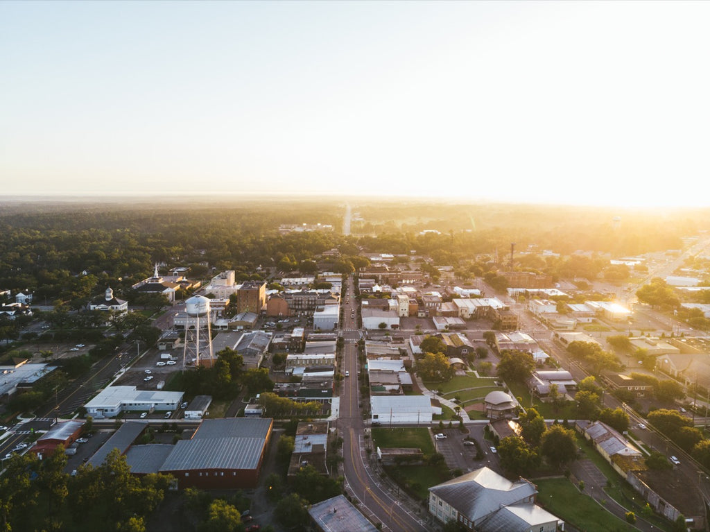 Downtown Thomasville Georgia - Aerial Tallahassee Photo