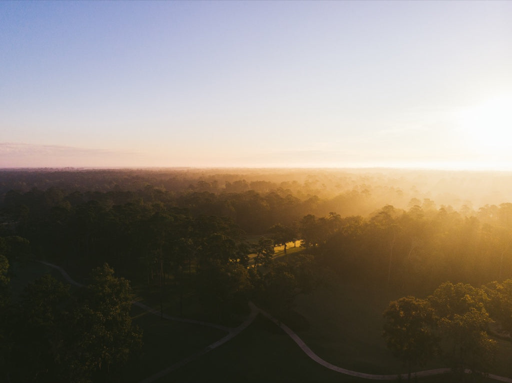 Glen Arven Country Club at Sunrise in Thomasville, Georgia - Aerial Tallahassee